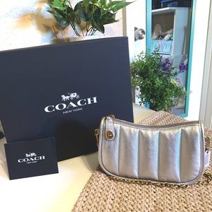 Coach metallic swinger bag